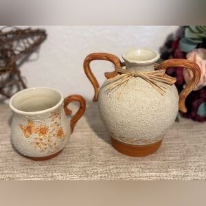 vintage ceramic pieces from Russ Berrie & Co's "Mother Nature" line